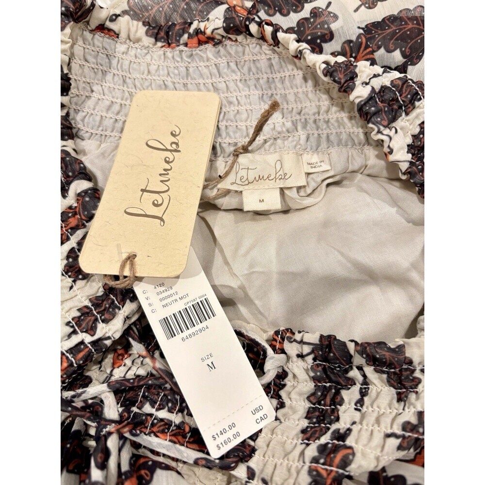 Lot Of 2 Anthropologie LET ME BE & GUAPA Boho Short Tiered Skirts Medium NWT - Picture 6 of 7